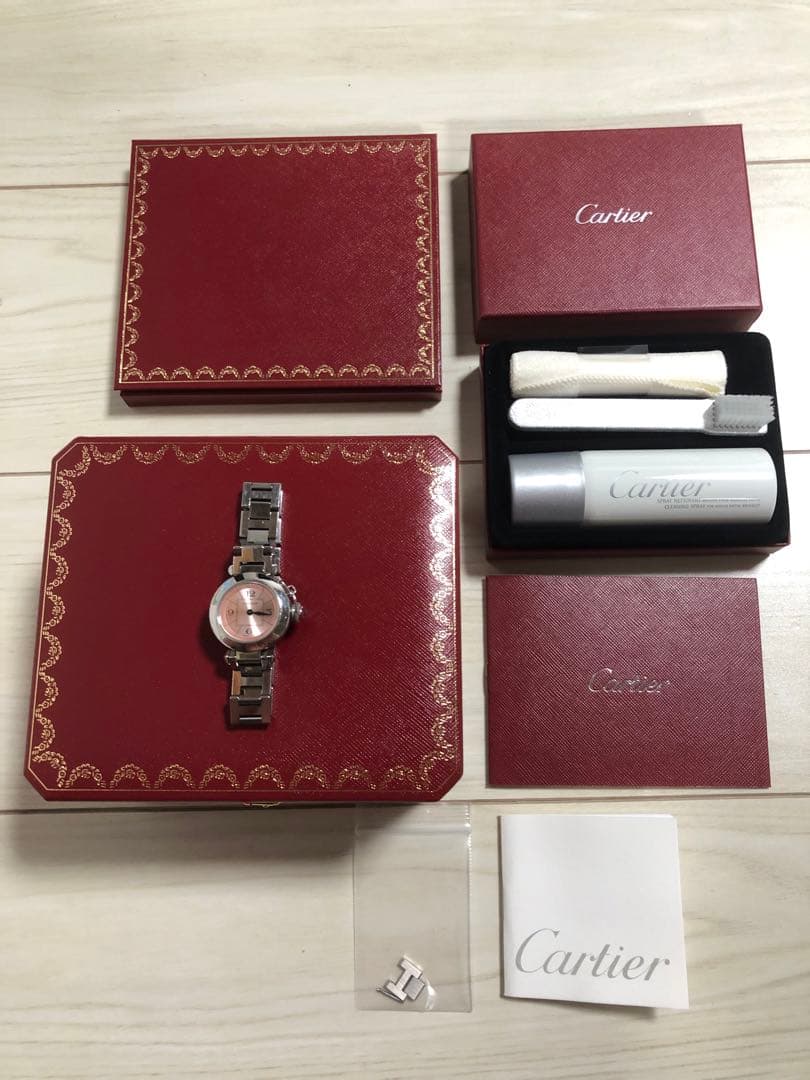 タイムセール！美品♡証明書、新品ベルト付き！カルティエ♡ミスパシャ♡ピンク