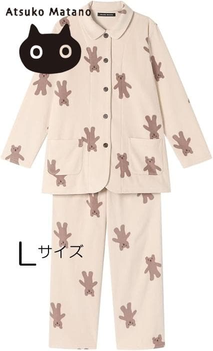 定価17,050円 マタノアツコ パジャマ 冬 ワコール Lサイズ あったか