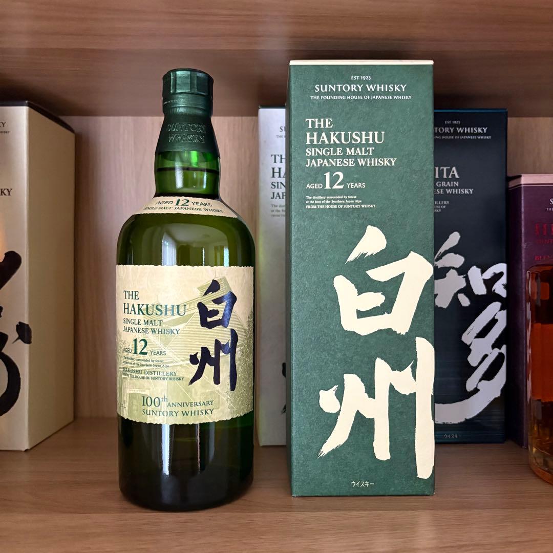 白州 12年 シングルモルトウイスキー　100周年か記念ボトル