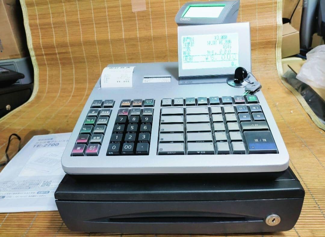 カシオレジスター　TE-2700　フル設定込み　PC連携　25022700