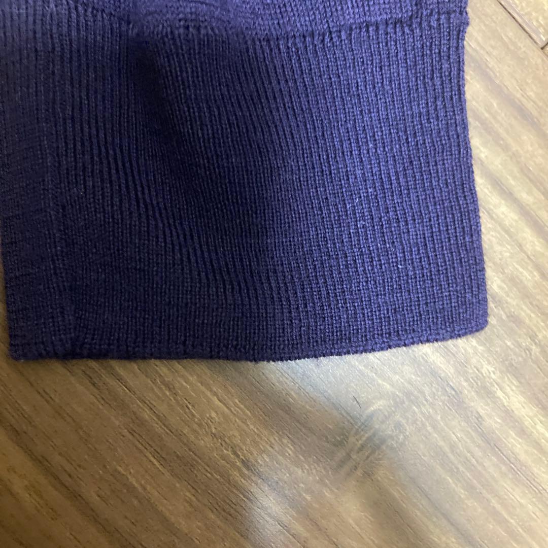 JOHN SMEDLEY ダークパープル カーディガン LサイズHALIN