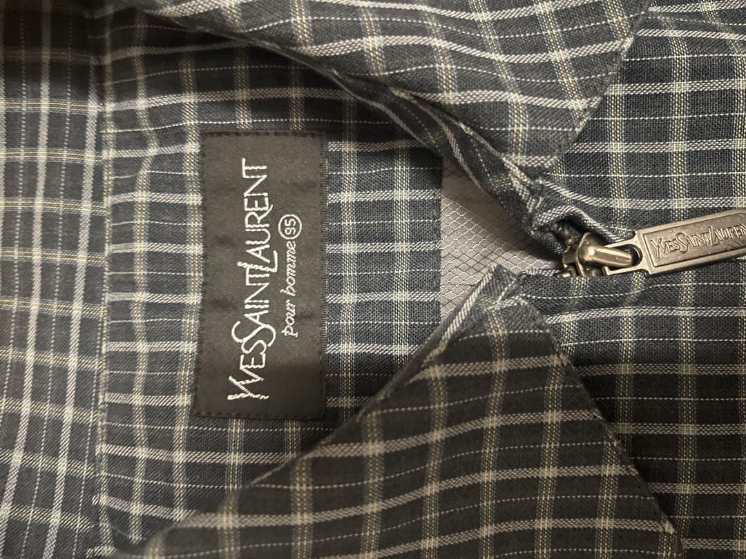 Yves Saint Laurent チェック柄ジャケット