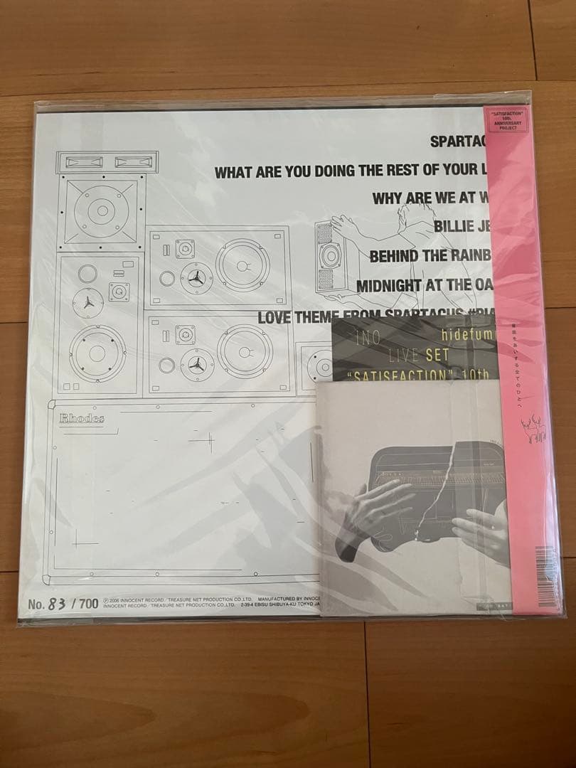 INO hidefumi Satisfaction レコード Spartacus