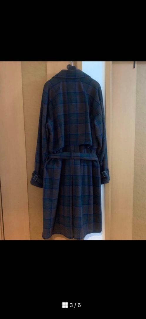 ジャケット・アウター dipromaJieda PLAID TRENCH COAT