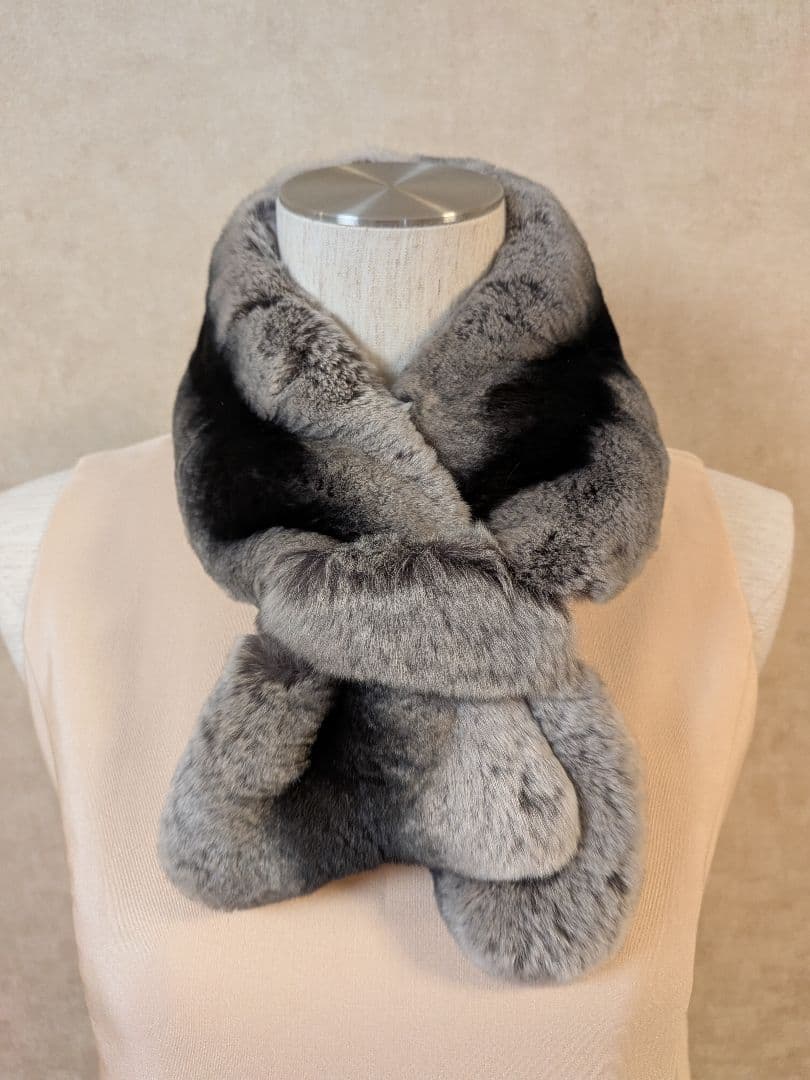 Rene ルネ ティペット マフラー ショール ファー ラビット