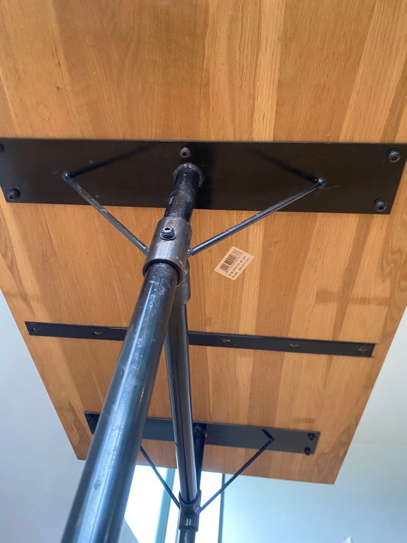 オーク無垢材　ダイニングテーブル　w110×d70×h65cm