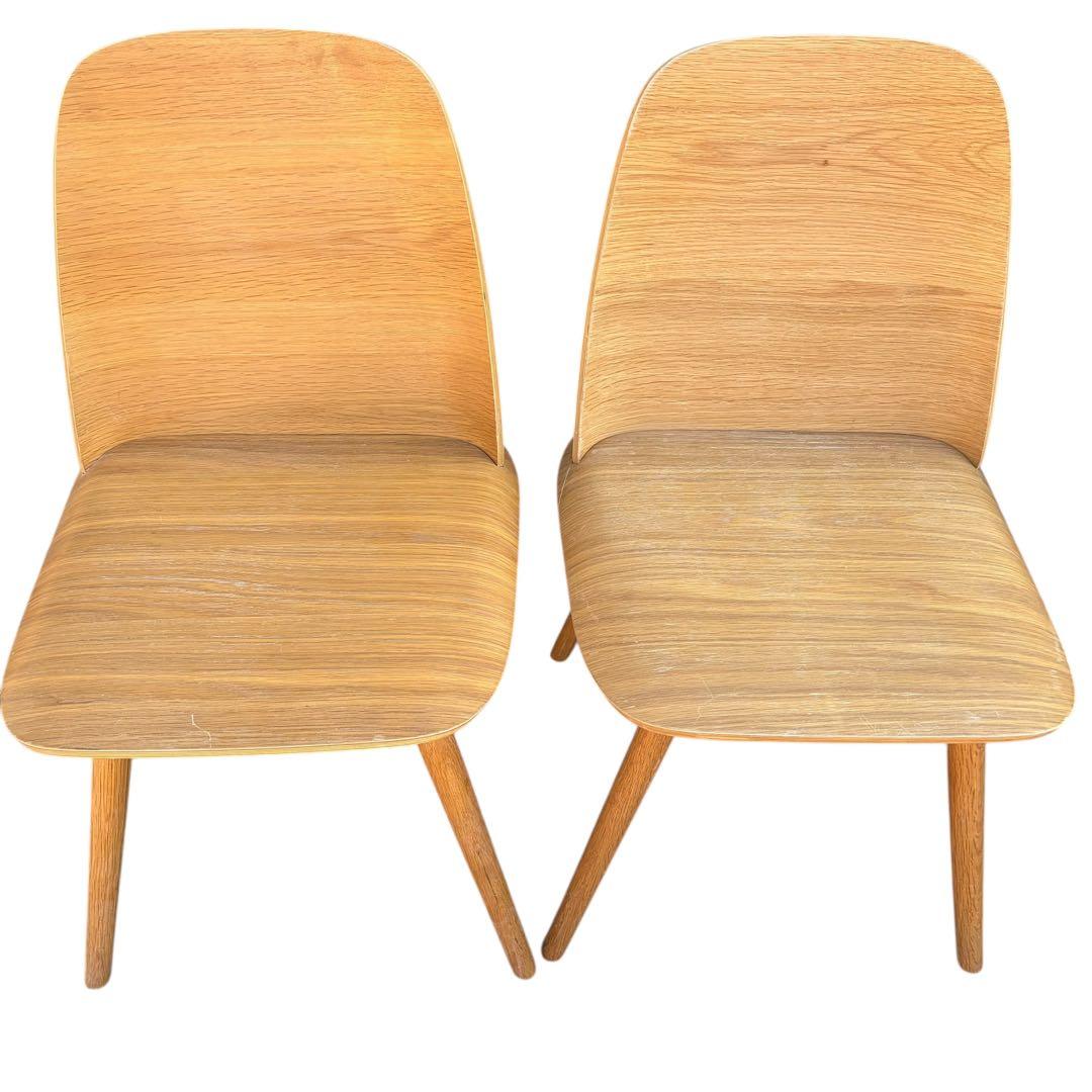 【美品】muuto ムート Nerd Chair ナードチェア オーク 2脚分④