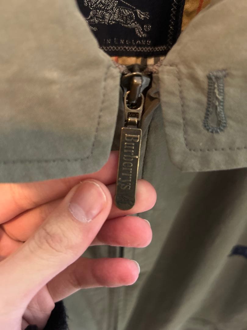 【激レア】Burberry ハリントンジャケット　オリーブ