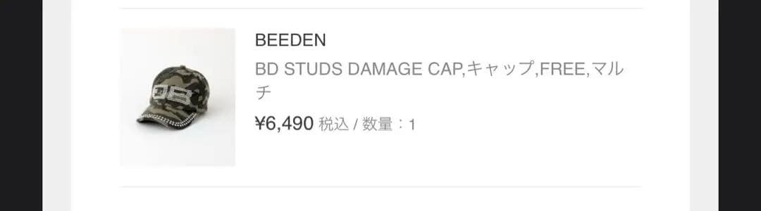 帽子 BEEDEN cap
