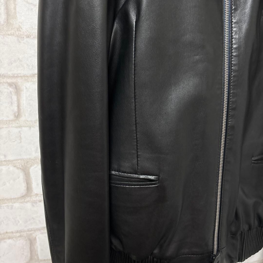 Paul Smith ラムレザージャケット　ririジップ　ハイネック アウター