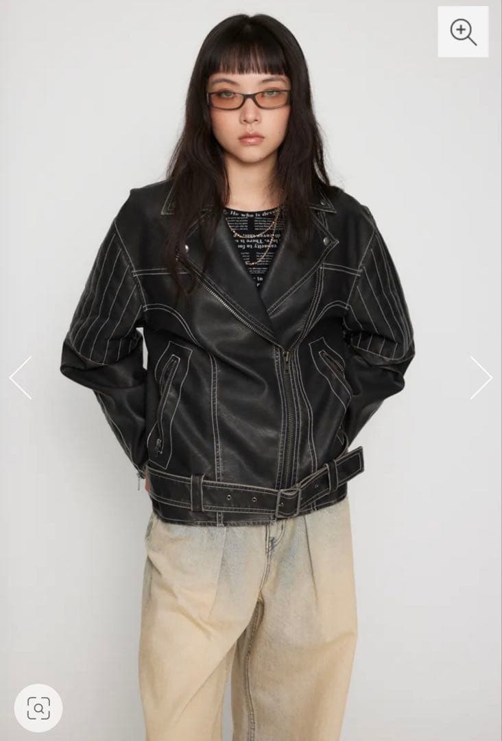 中町綾着用　BELTED OVER VINTAGE ジャケット