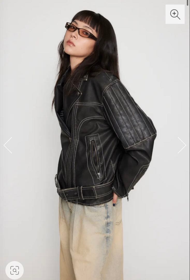 中町綾着用　BELTED OVER VINTAGE ジャケット