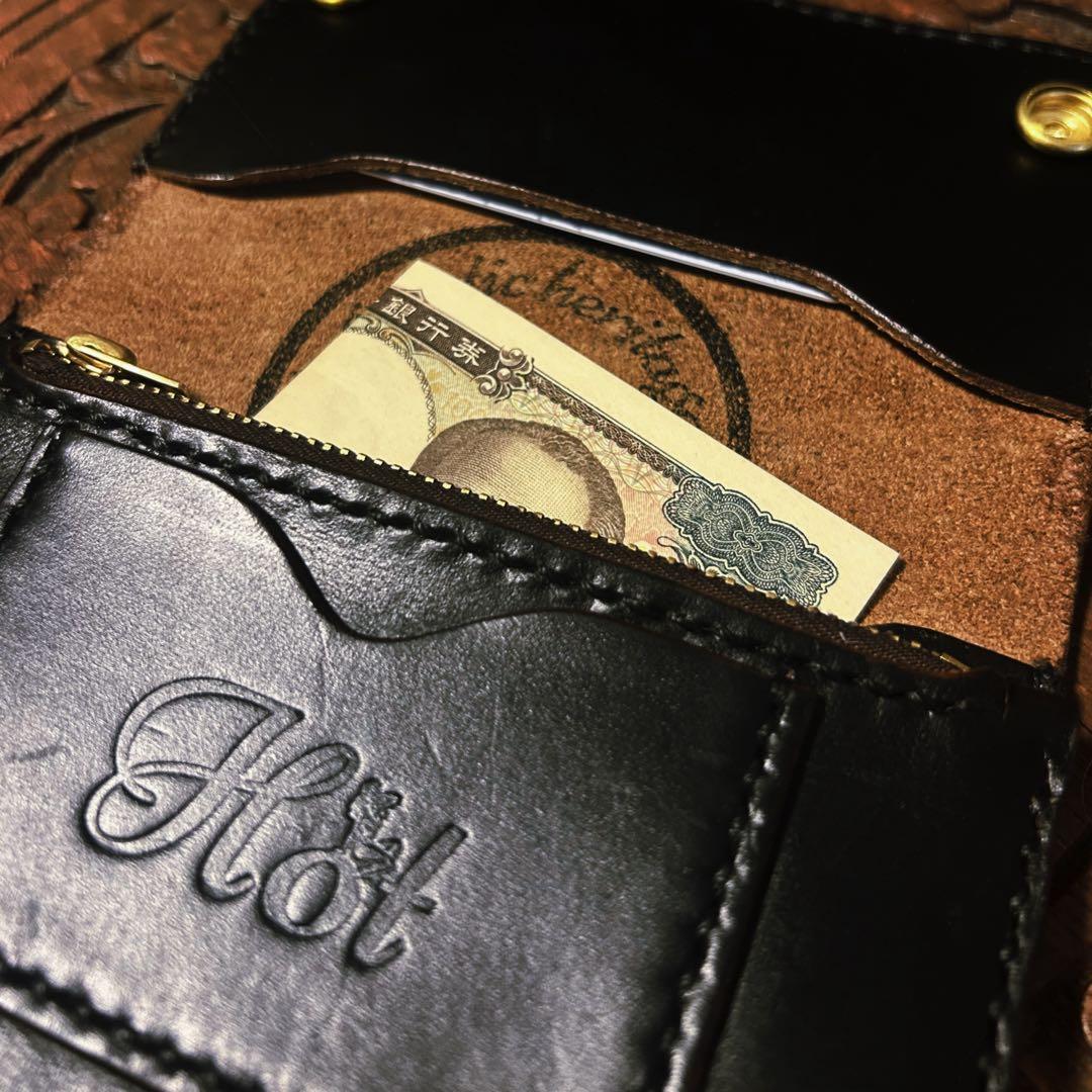 トラッカーウォレットミドル　クロムエクセル　Hotleather