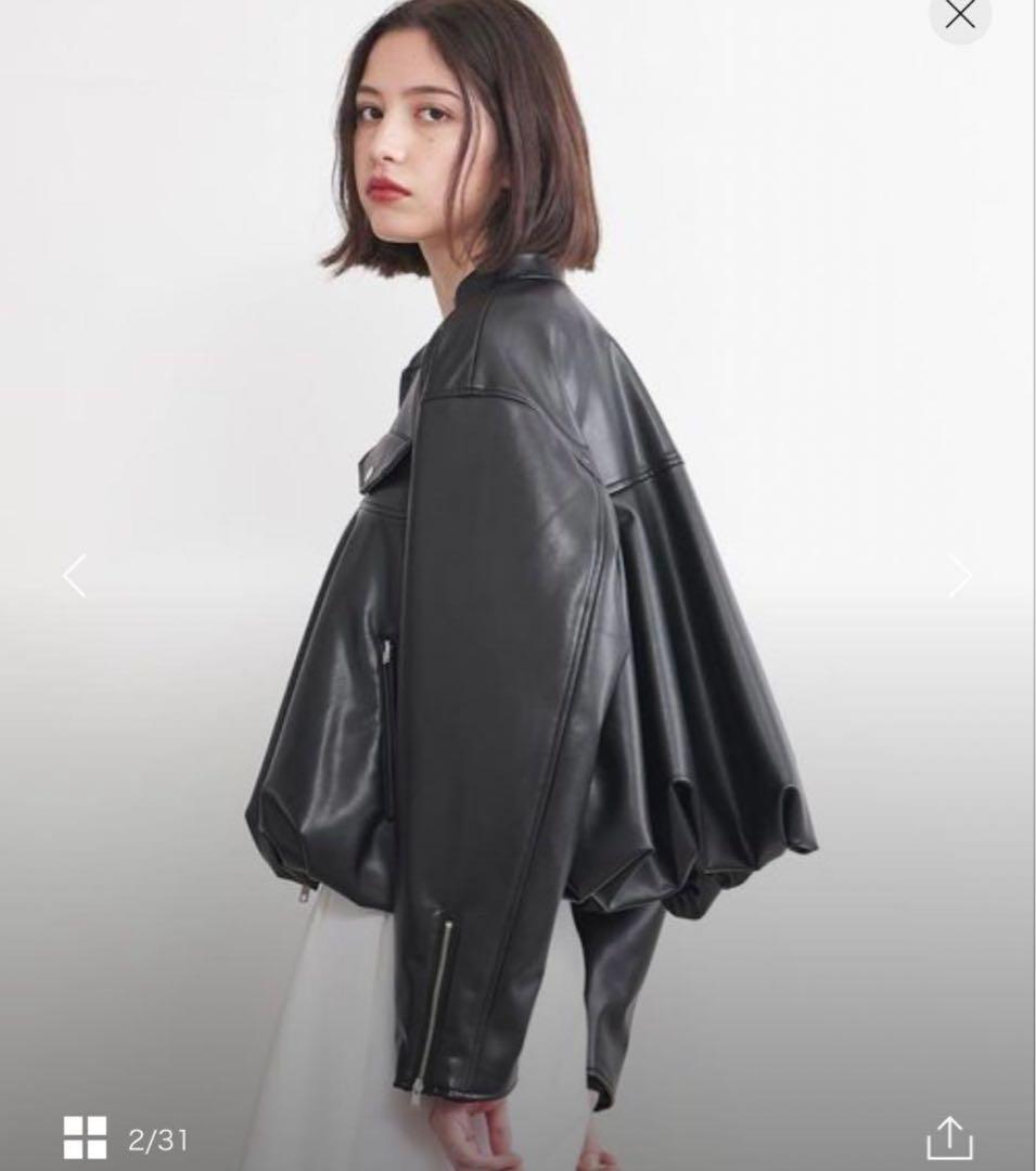 イウエンマトフ　フェイクレザーブルゾン　アローズ　AEWEN MATOPH