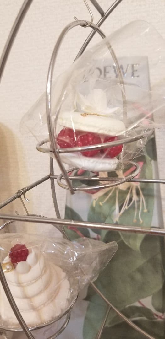 X'masパーティ　カップケーキ観覧車　回転ケーキスタンド 観葉植物ディスプレイ