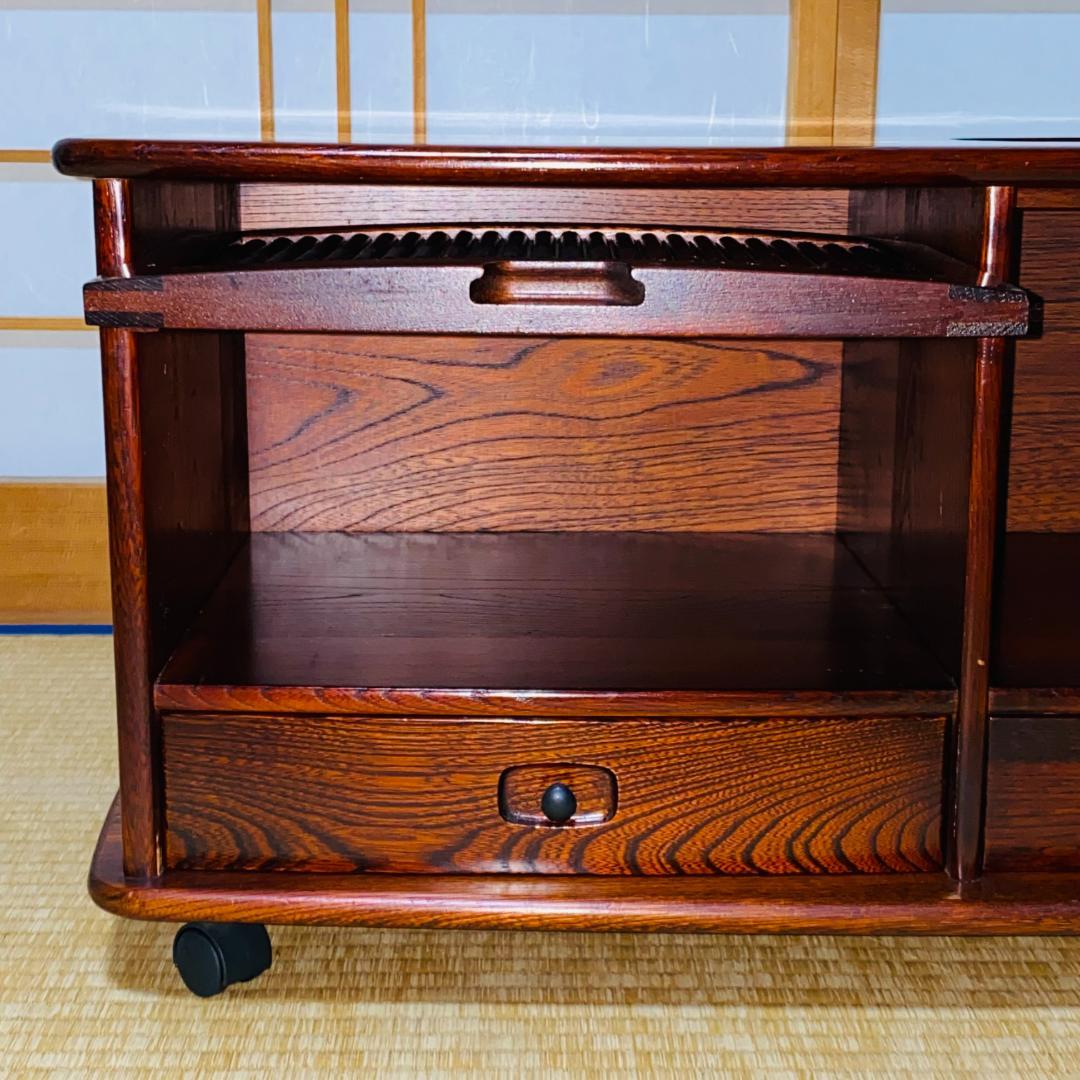 karimoku カリモク オールドカリモク ポットワゴン キャスター付 茶箪笥