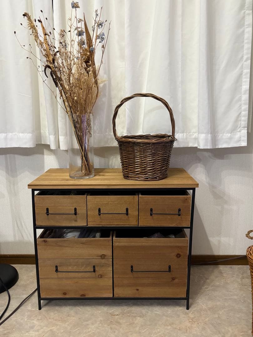 salut! アイアンウッド 5ドロワー マルチラック