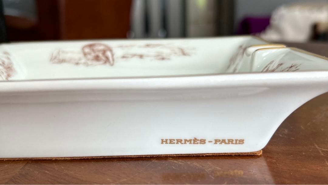 【美品】エルメス　HERMES アッシュトレイ　灰皿　テリア