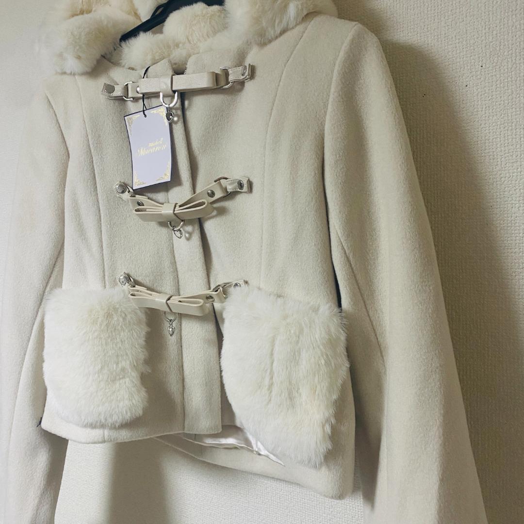 新品未使用　michellMacaron ミシェルマカロン ショートコート 白