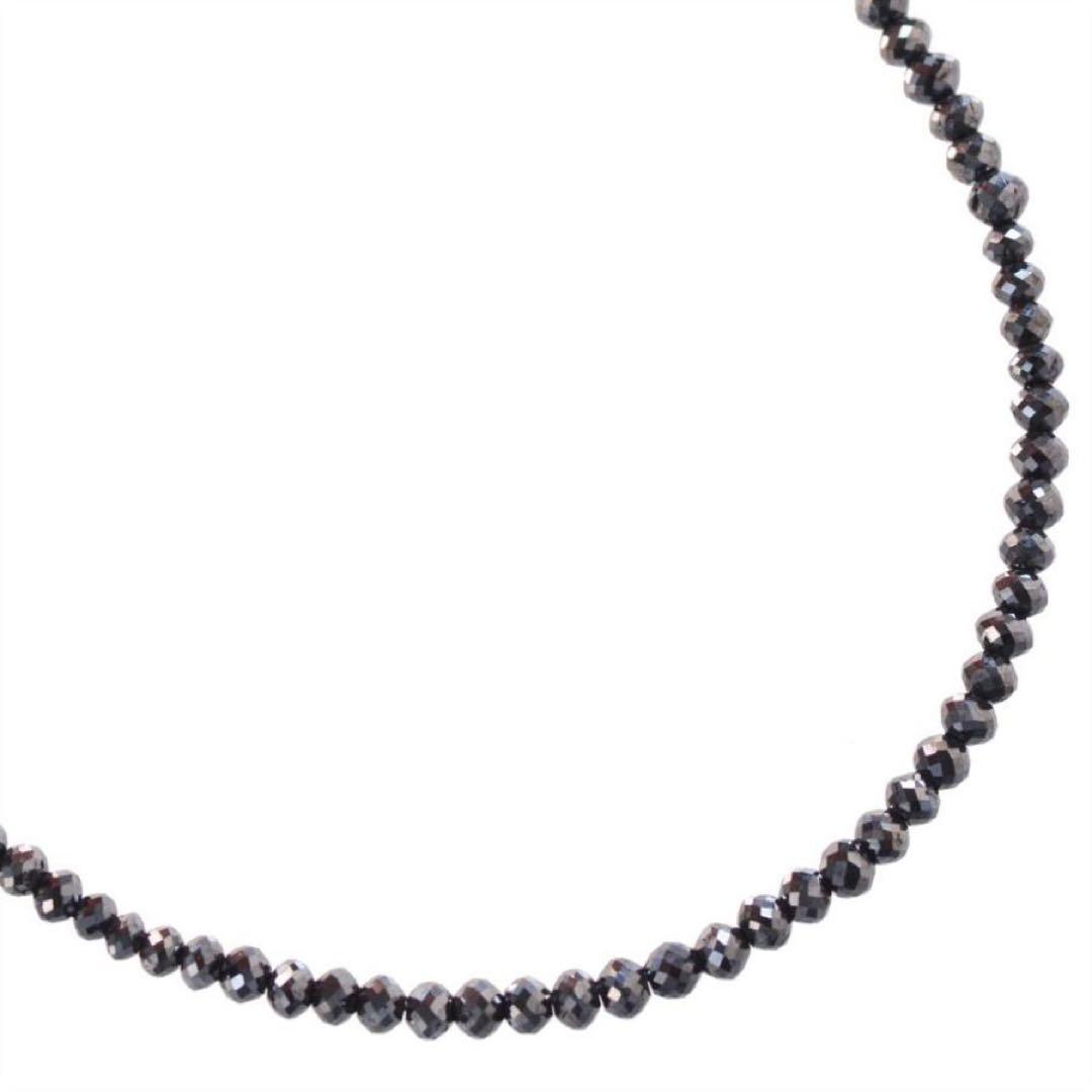 ptコーティングブラックダイヤモンドネックレス