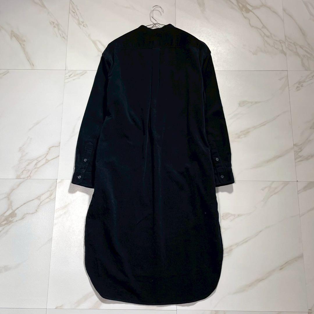 極美品 サイズ4✨23AW ポロバイラルフローレン コーデュロイシャツドレス 紺