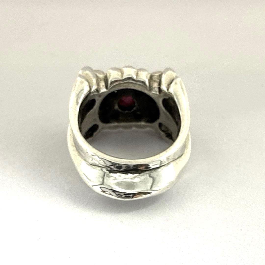 A&G ring with red stone エーアンドジー ストーン入20号