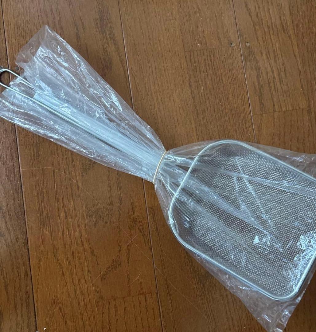 ステンレス フライヤー油切り ステンレス製揚げ網 45×14cmセット