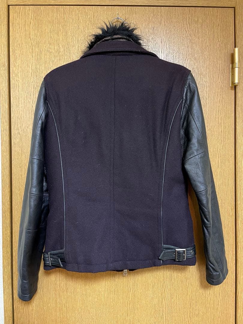 TORNADO MART 中綿キルティング 素材切替 ライダースジャケット