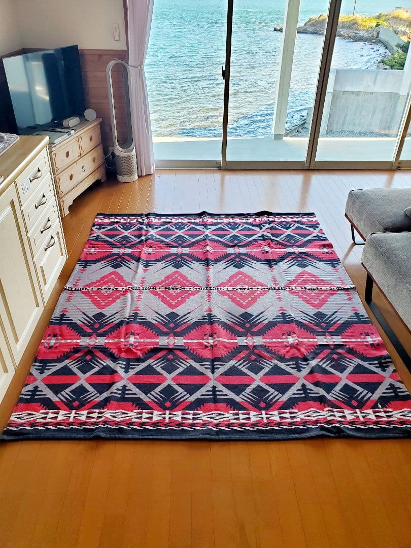 ポロラルフローレン ネイティブ アメリカン コットン ラグ ブランケット