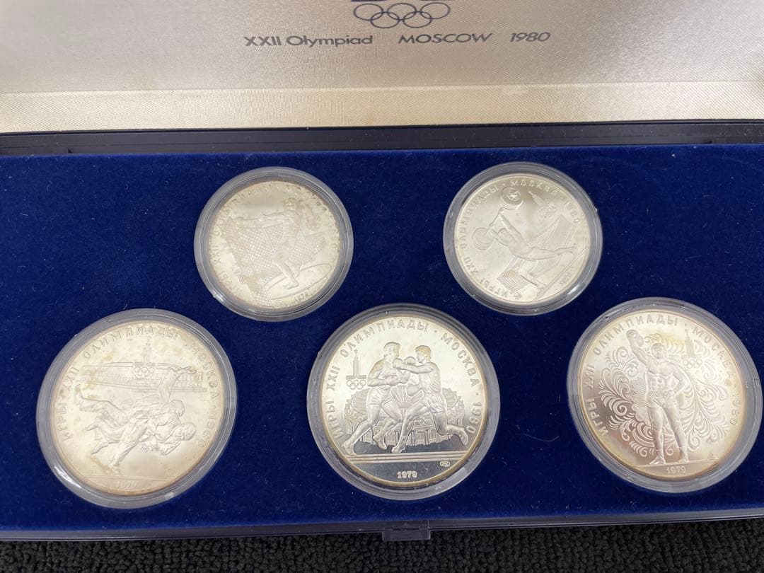 R*a様 モスクワオリンピック 1980年 プルーフ セット 5枚 記念銀貨