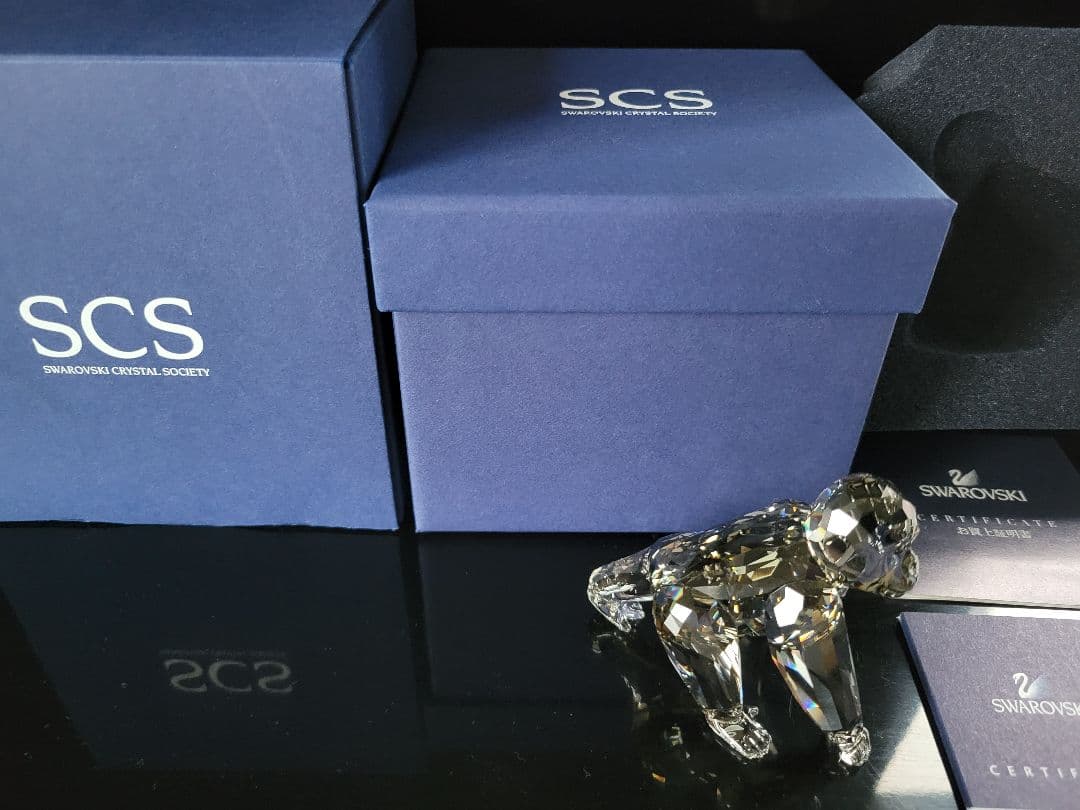 Swarovski　スワロフスキー　ゴリラの赤ちゃん　オリジナルボックス付き