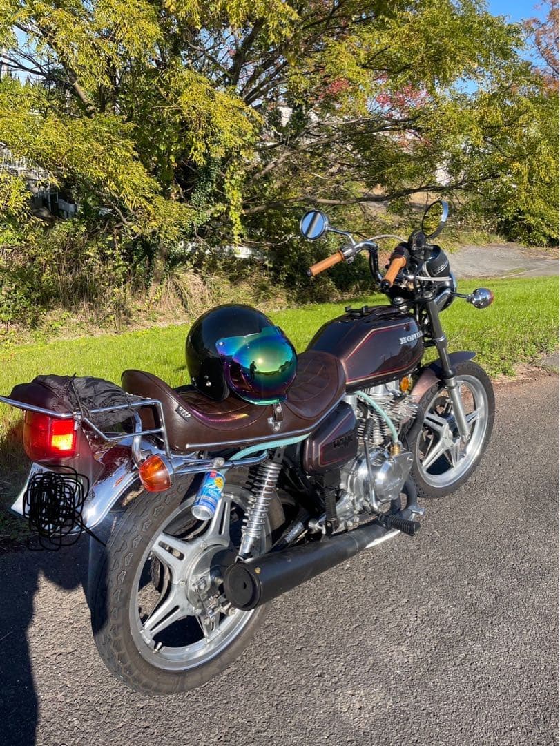CB250T CB400T ホーク　タイヤ　スプロケ付きホイール　バリ山