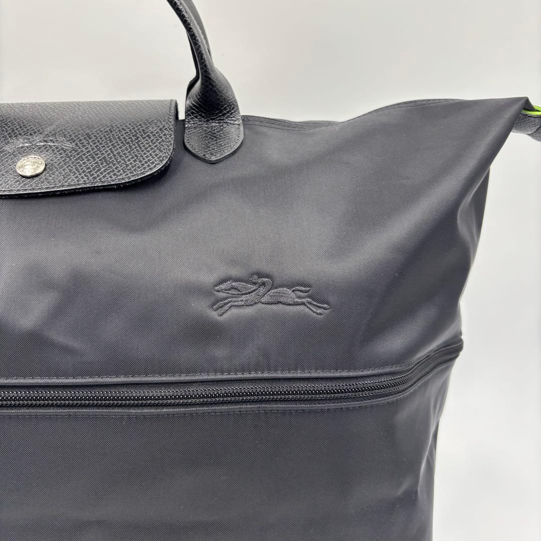 【極美品】 LONCHAMP ロンシャン 2way ボストンバッグ 大容量 黒