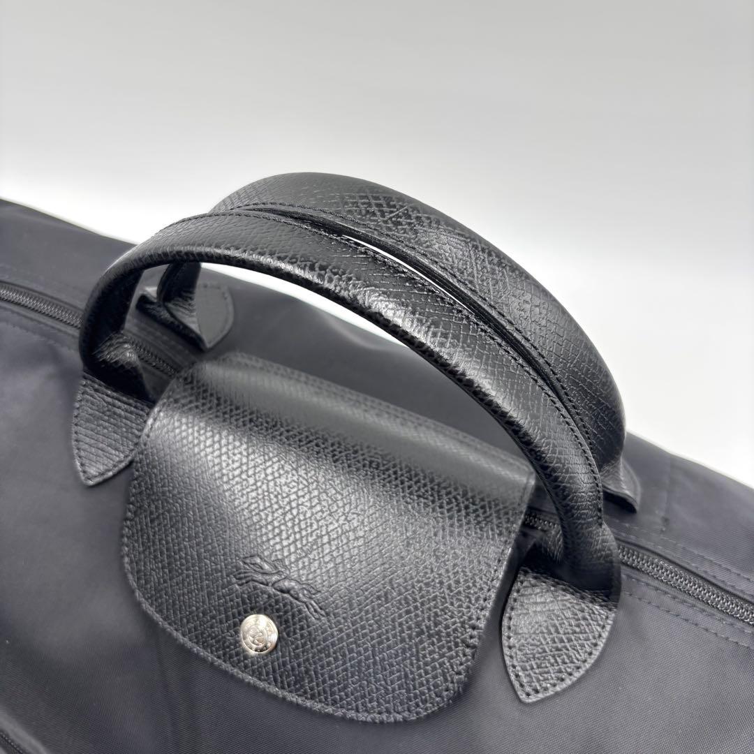 【極美品】 LONCHAMP ロンシャン 2way ボストンバッグ 大容量 黒