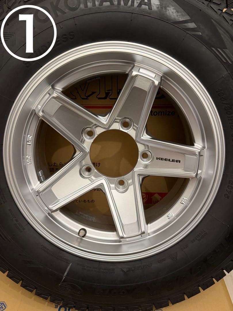 ①美品！JB74ジムニーシエラ　keeler 15インチ　ヨコハマスタッドレス