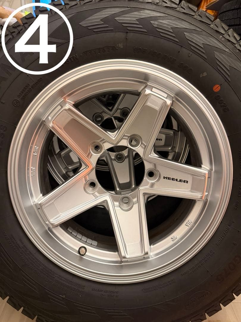 ①美品！JB74ジムニーシエラ　keeler 15インチ　ヨコハマスタッドレス