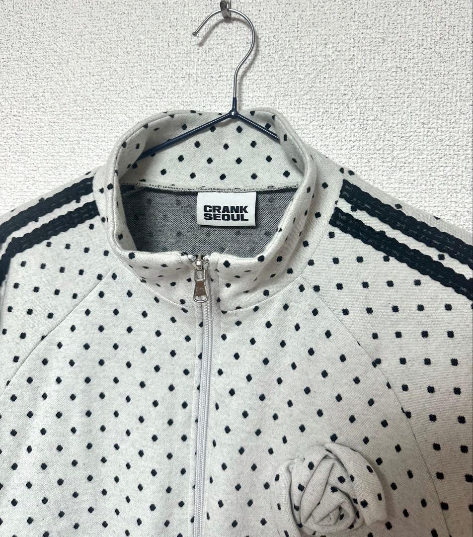 トップス CRANK Rose Dot Track Jacket_Oatmeal