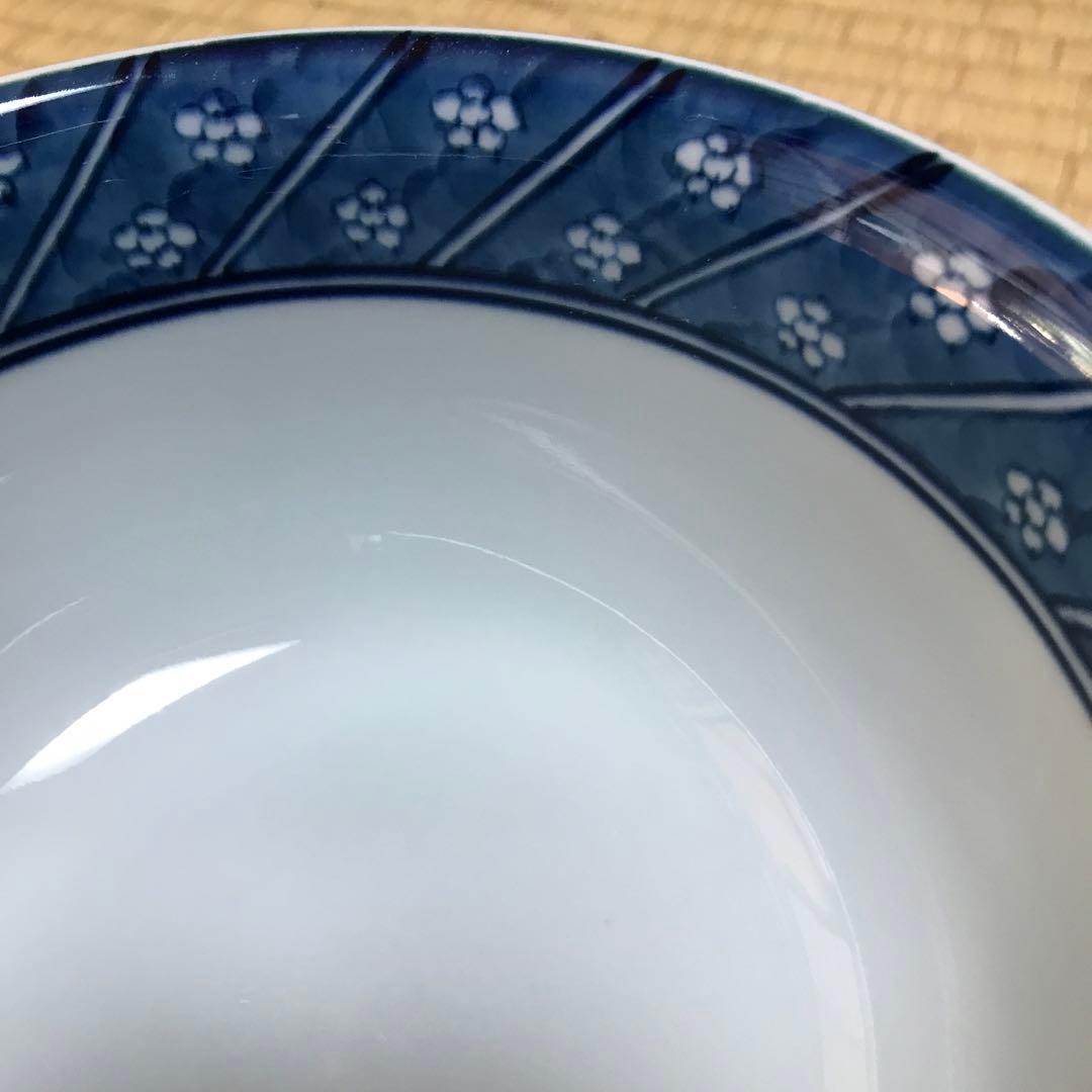 有田焼　源右衛門窯 染付和柄丼5個セット