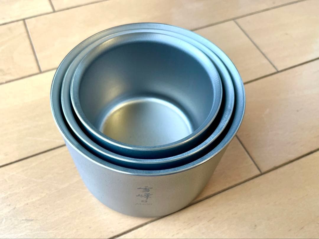 スノーピーク  peak スタッキングマグ 雪峰 M 3ザイズセット