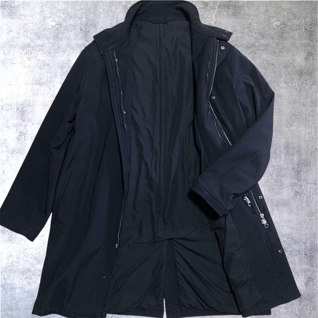 上美品 dunhill ダンヒル ビジネスコート 中綿コート