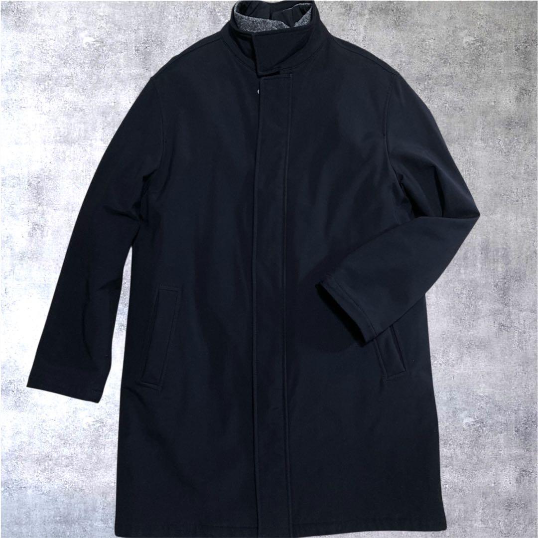 上美品 dunhill ダンヒル ビジネスコート 中綿コート