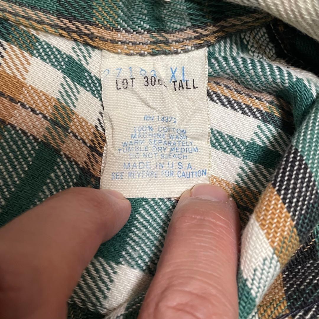 60s FIVE BROTHER ネルシャツ 森タグ USA製