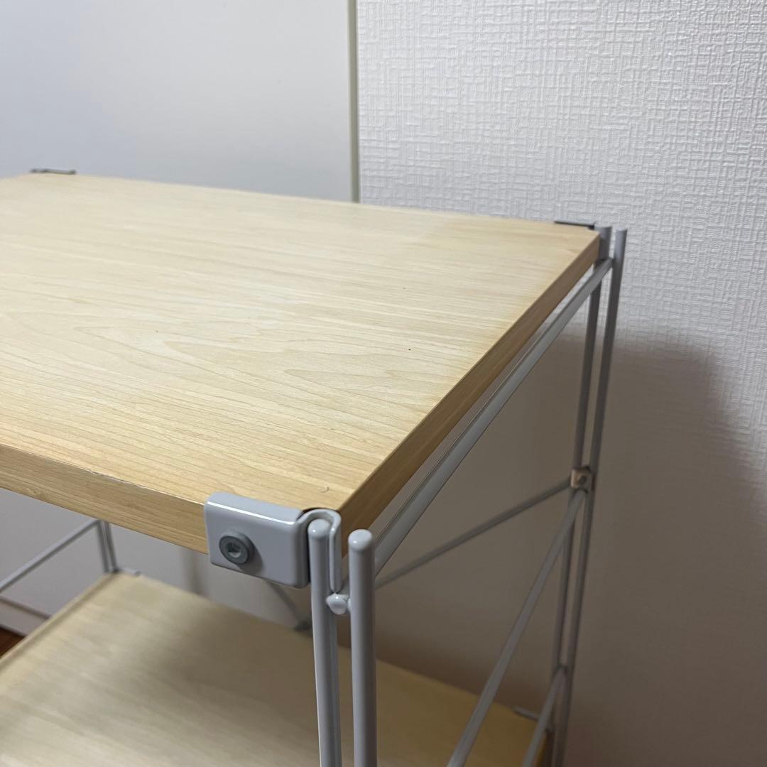 【無印良品】スチールユニットシェルフ　木製棚✖️グレー