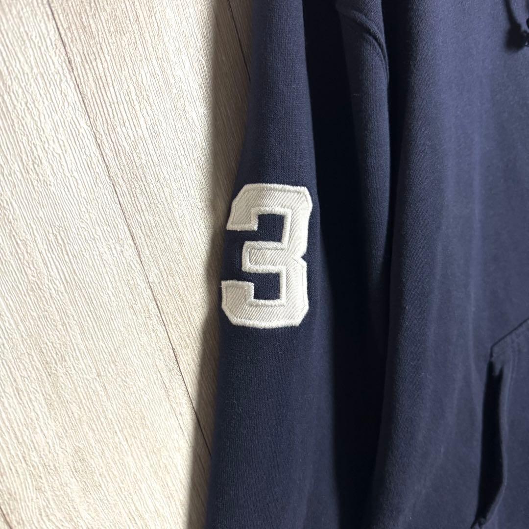 3706【希少XL・美品】90s ラルフローレン ビッグポニー刺繍ロゴ パーカー