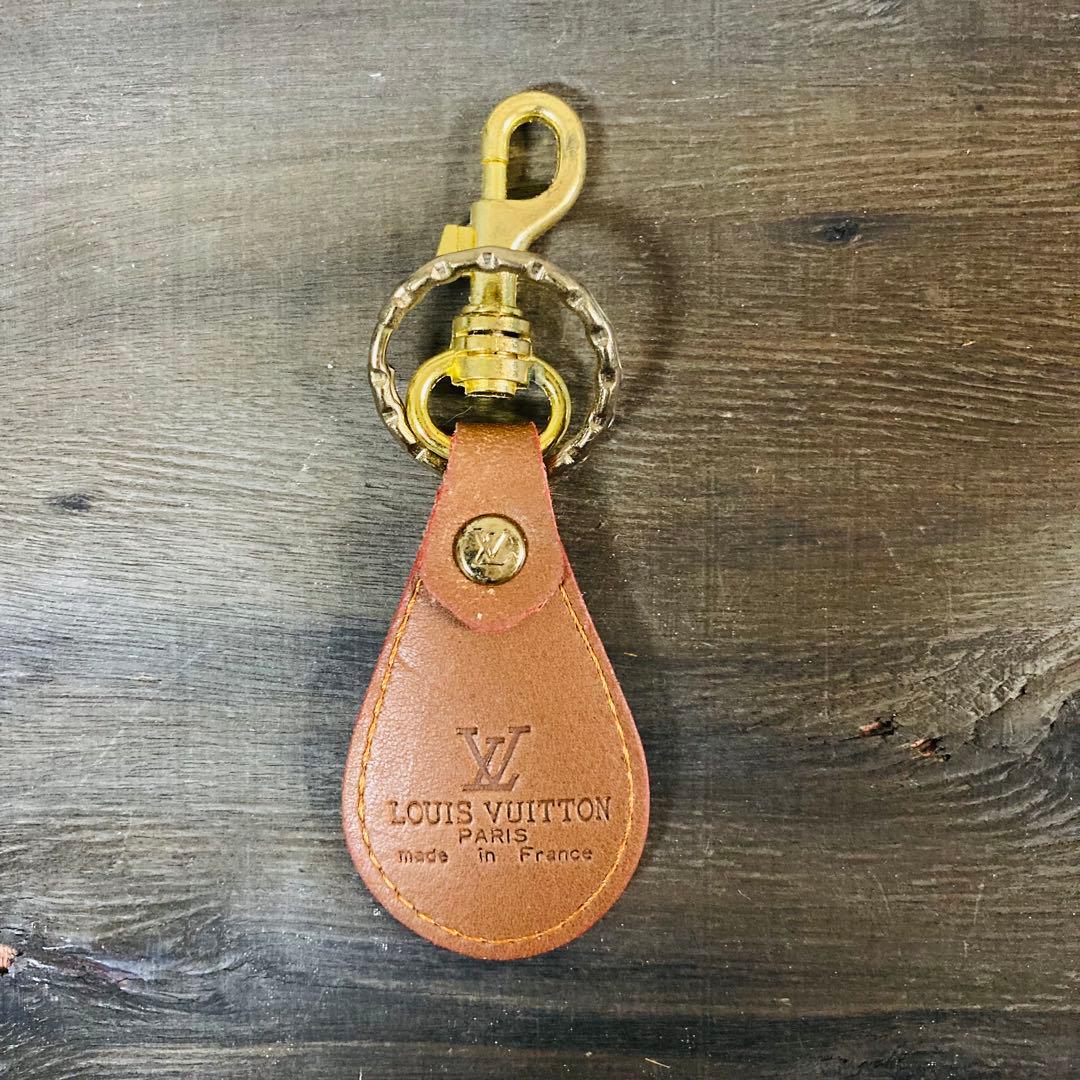 ルイヴィトン LV モノグラム レザー キーホルダー チャーム ビンテージ