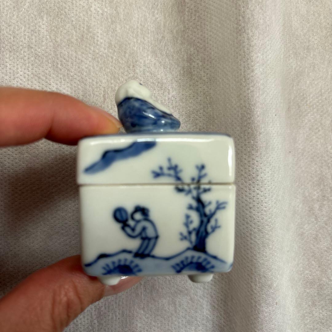茶道具　香合　台　布袋　昭阿弥
