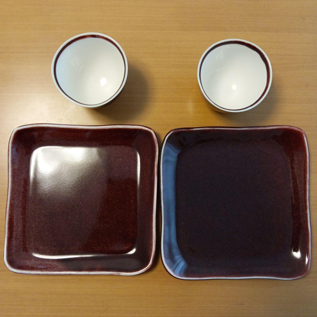 未使用　京都　とうあん　プレートカップ　ペア2セット