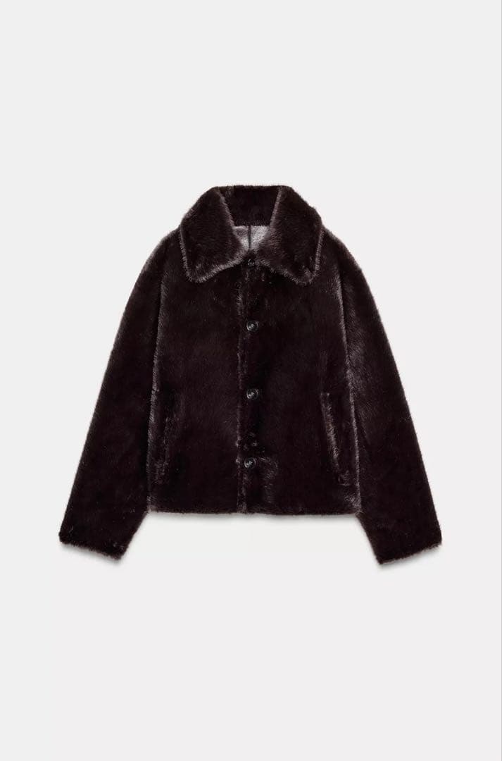 リバーシブルダブルフェイス　フェイクレザージャケット ZARA