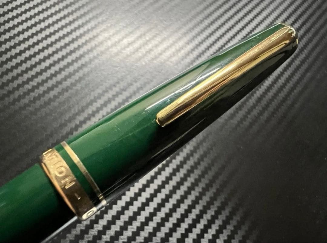 極美品 モンブラン ジェネレーション 万年筆 オリーブグリーン F 細字
