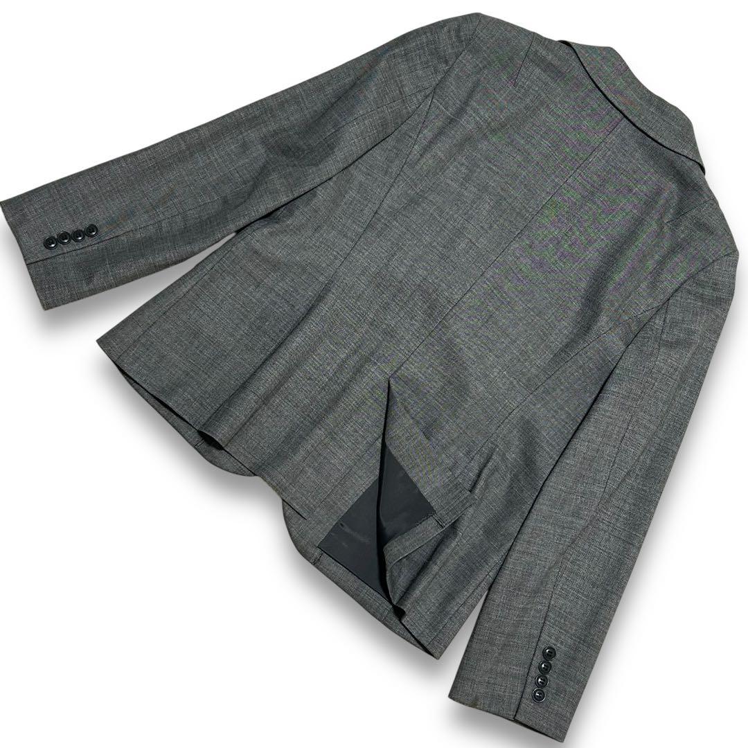 23区 パンツスーツ 3XL 46 大きいサイズ グレー ウール ママスーツ